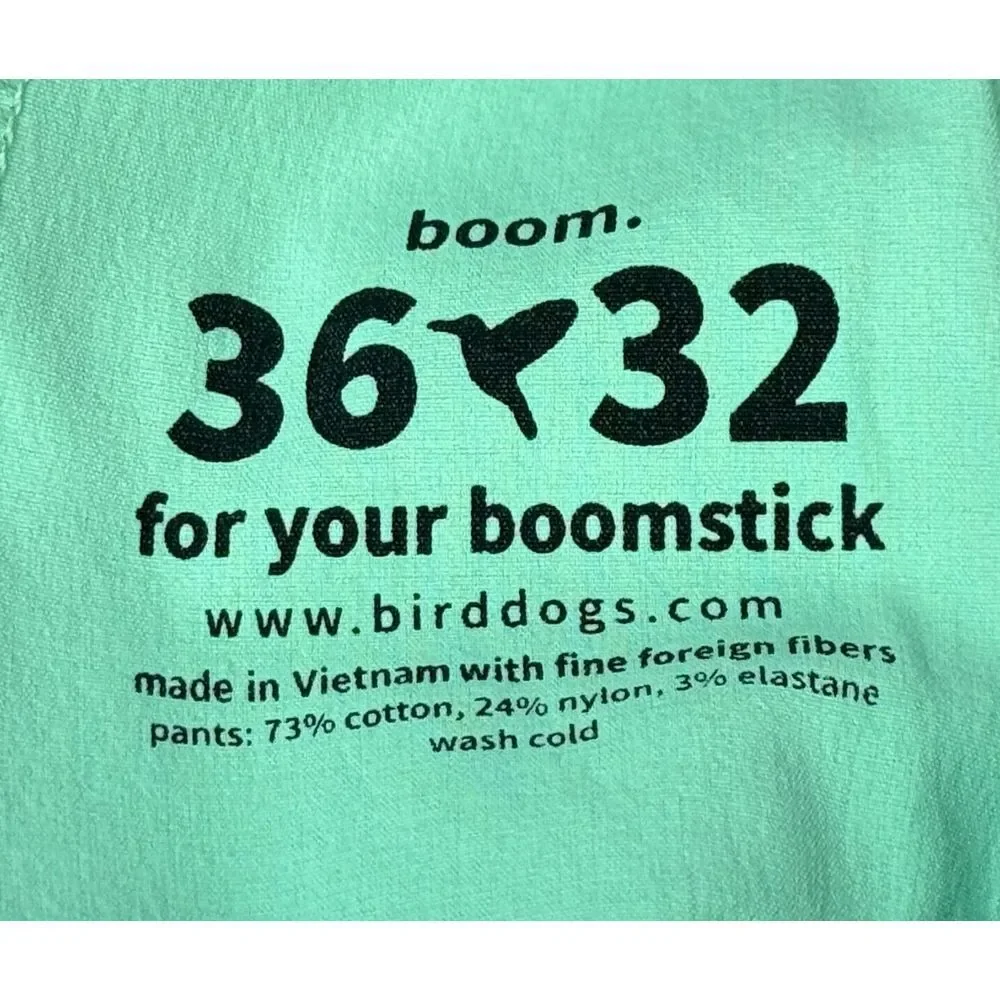 Birddogs Boom For Your‎ Boomstick Men's Khaki Pants Size 36x32 (Actual 35x30)